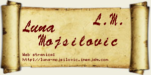 Luna Mojsilović vizit kartica